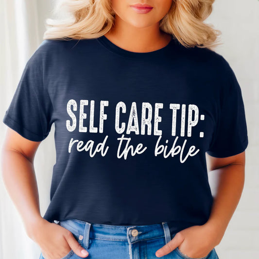 Self Care Tip: Read The Bible Graphic